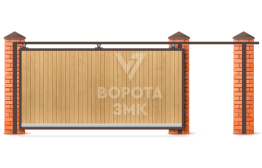 Откатные ворота 3000×2000 с приводом Faac ЗМК-7096