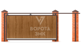 Откатные ворота 2250×2550 Faac ЗМК-7113