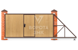Деревянные ворота 3000×2000 ЗМК-7722
