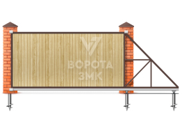 Автоматические ворота для забора 2100×3000 ЗМК-7293