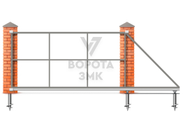С дистанционным управлением ворота откатные 2200×3000 ЗМК-7262