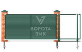 Откатные ворота 1980×2100 Херман ЗМК-6928