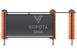 Откатные механические ворота 12 метров 12000×2400 ЗМК-8243