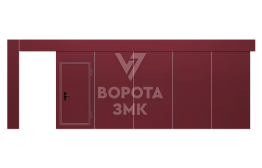 Промышленные ворота раздвижные 4000×4500 ЗМК-4947